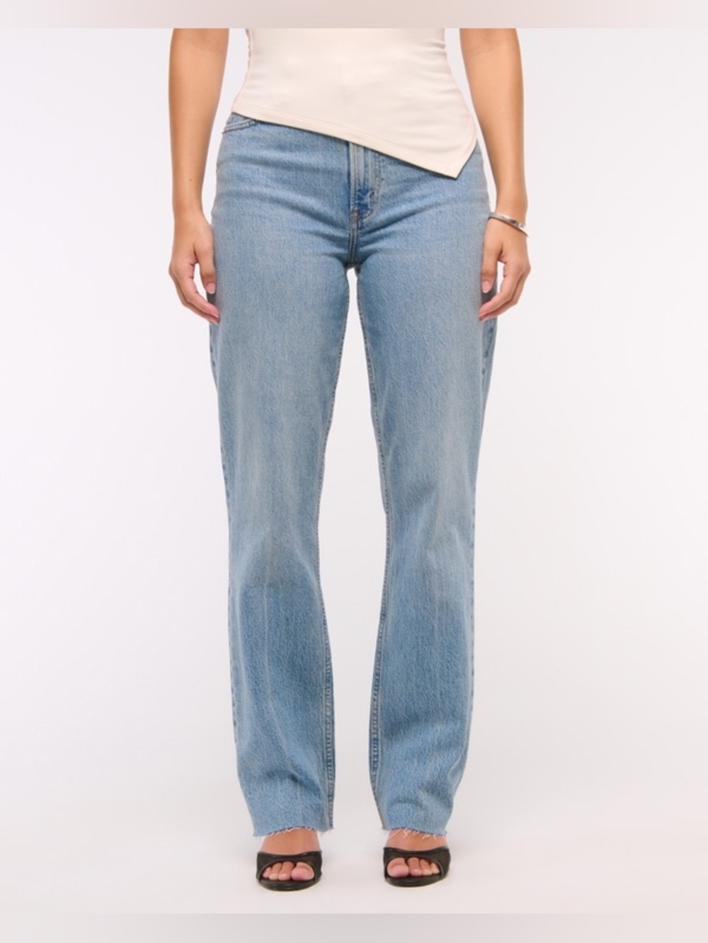Abercrombie & Fitch Curve Love Ultra High Rise 90s Straight Jean Size 32 /14